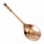 Medieval brass spoon with girls head