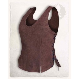 Leather Bodice Lisa, Brown