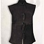 Leather vest Orthello, black