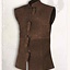 Leather vest Orthello, brown