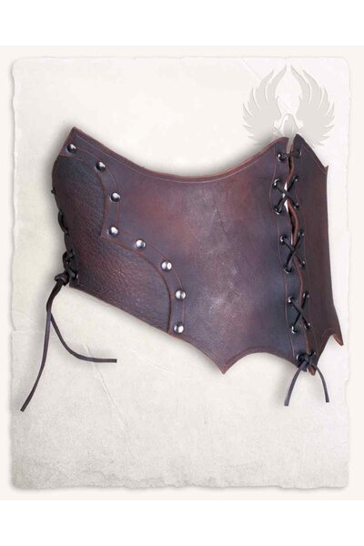 Corset Maren, brown leather
