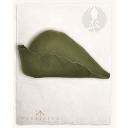 Medieval felt hat Bruno, green