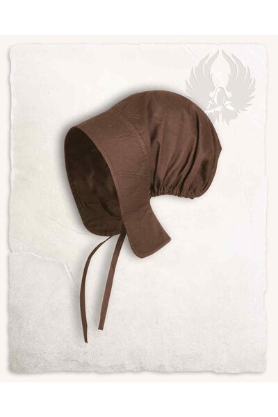Medieval hood Greta, brown