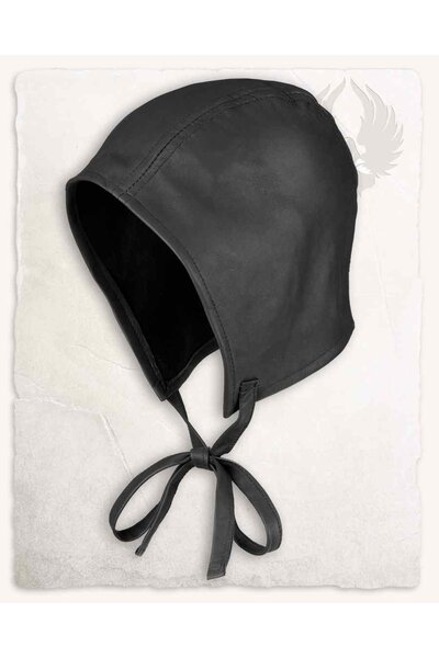 Leather cap Martinus, black