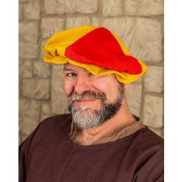 Beret Jorg, yellow-red