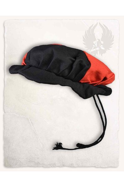 Beret Jorg, black-red