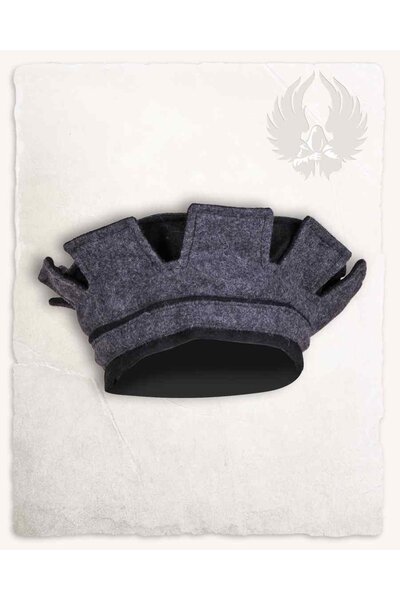 Renaissance hat Lorenz, black-gray