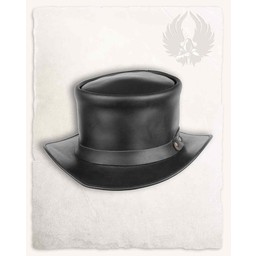 Patrick leather hat, black