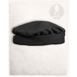 Medieval hat Armin wool, black