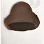Medieval felt hat Bruno, brown