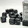 Chessex Set of 12 D6 dice, Speckled, Ninja