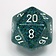 Chessex D20 dice, Speckled, Sea, 34 mm
