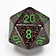 Chessex D20 dice, Speckled, Earth, 34 mm