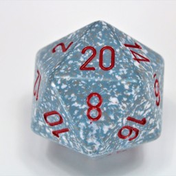 D20 dice, Speckled, Air, 34 mm