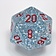 Chessex D20 dice, Speckled, Air, 34 mm