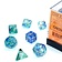 Chessex Polyhedral 7 dice set, Nebula, Oceanic / gold, Luminary