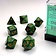 Chessex Polyhedral 7 dice set, Speckled, Golden Recon