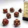 Chessex Polyhedral 7 dice set, Speckled, Mercury