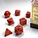 Chessex Polyhedral 7 dice set, Speckled, Fire
