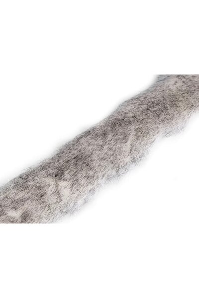 Artificial fur trim for clothing, 1 meter, cream