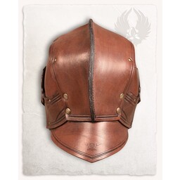 Leather helmet Antonius, brown