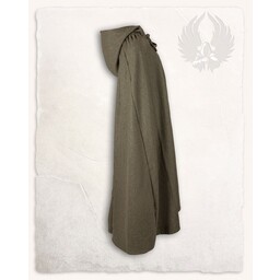 Medieval cloak Harun, wool, olive