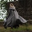 Medieval cloak Harun, wool, grey