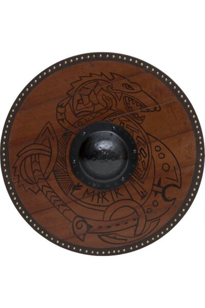 Viking shield dragon