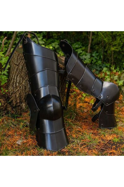Leg armour Markward, black