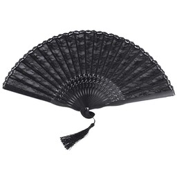Black hand fan