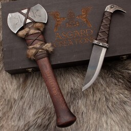 Viking axe and knife set