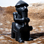 Thor statue Eyrarland, black