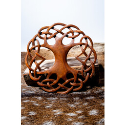 Woodcarving Tree of Life with Celtic knots