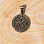 Vegvisir pendant, bronze