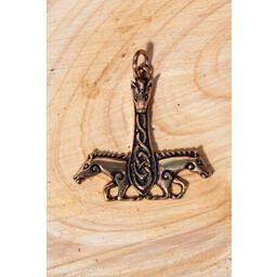 Pendant Thor's hammer with horses