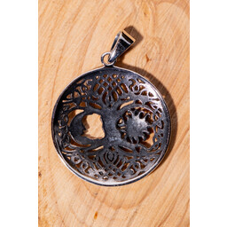 Tree of life pendant with sun and moon