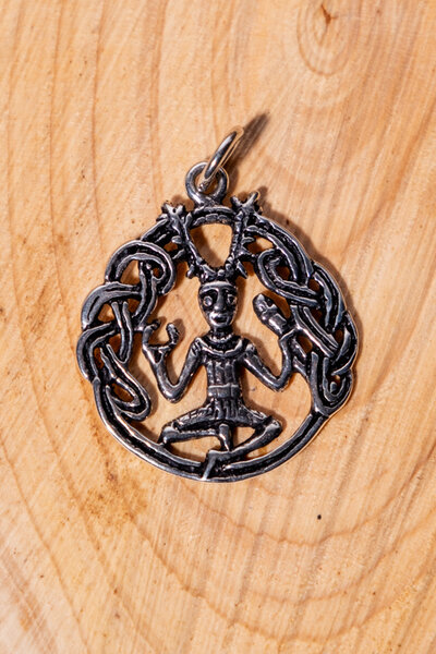 Cernunnos pendant, silver