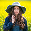 Historical brimmed hat, grey