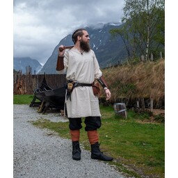 Historical tunic with authentic lining, cream
