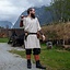 Historical tunic with authentic lining, cream