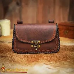 Sorcerer leather bag, brown