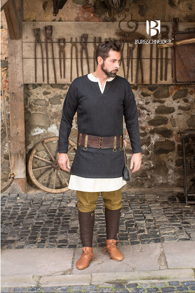 Herringbone tunic Tyr, black