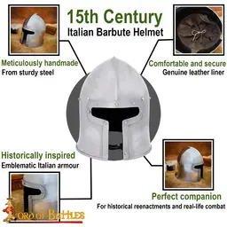 15th century Italian barbute