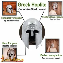 Greek hoplite helmet