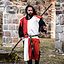 Surcoat, checked, white-red