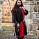 Leonardo Carbone Surcoat, checked, black-red