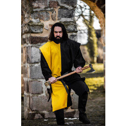 Surcoat men, black-yellow