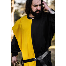 Surcoat men, black-yellow