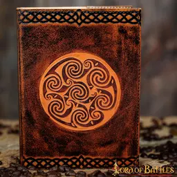 Celtic leather book