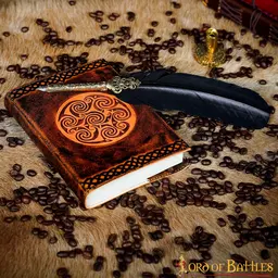 Celtic leather book